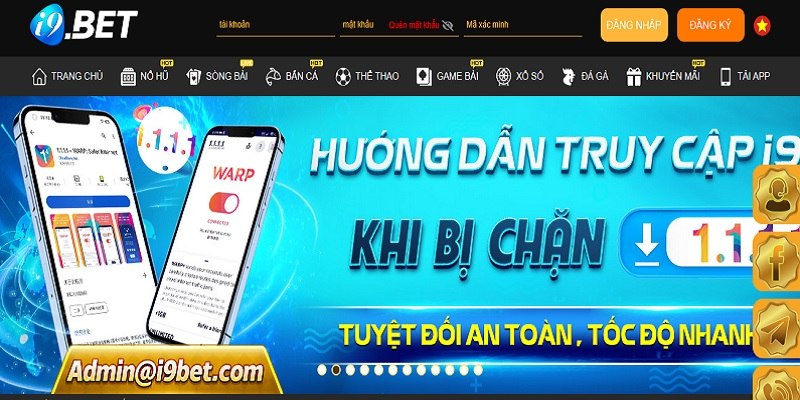 Truy cập link vào i9BET chính thức nhanh chóng