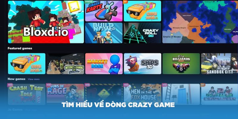 Tìm hiểu về dòng Crazy Game cuồng nhiệt